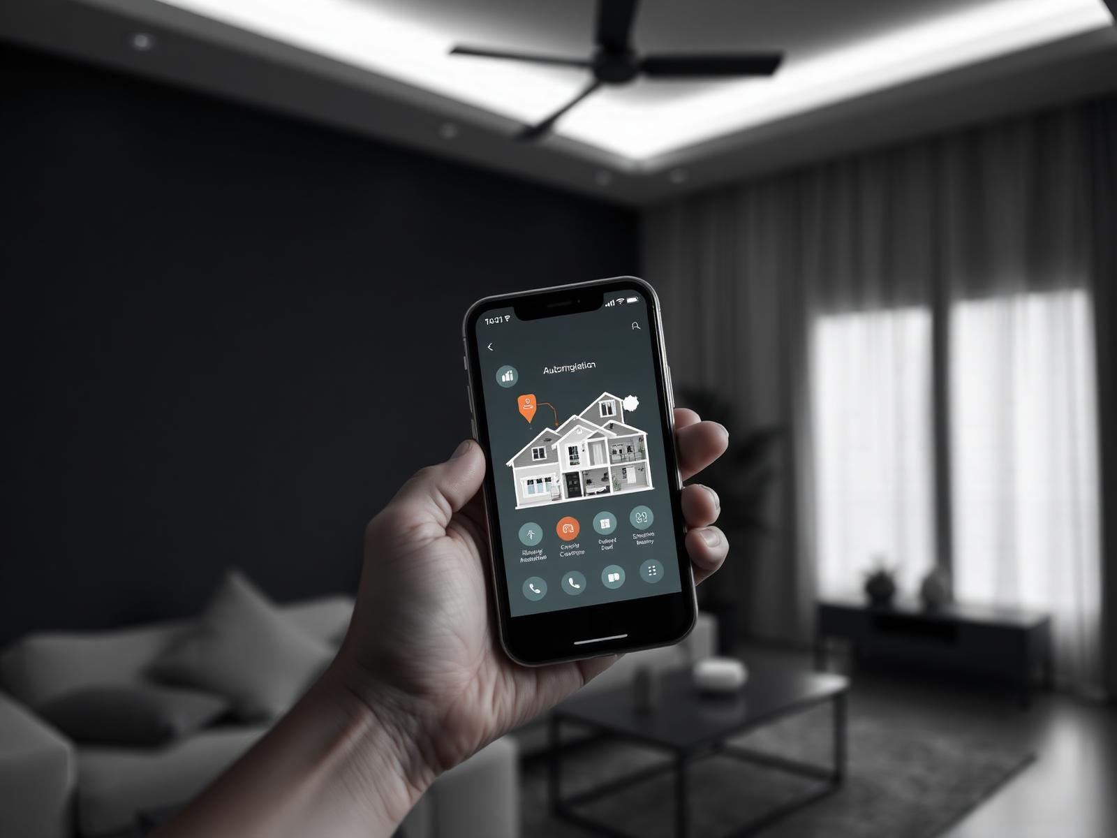 Aplicativo de controle de automação residencial TX1 Smart